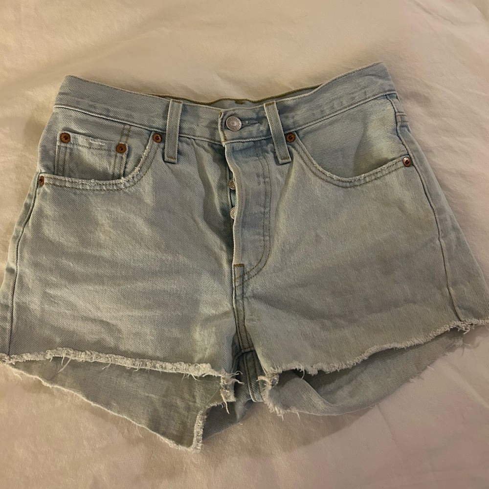 Light Blue Denim Women's Shorts